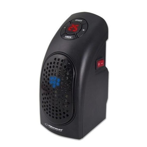 Grzejnik Esperanza 400W "Kalahari" czarny ESPERANZA Grzejnik Esperanza 400W "Kalahari" czarny ESPERANZA