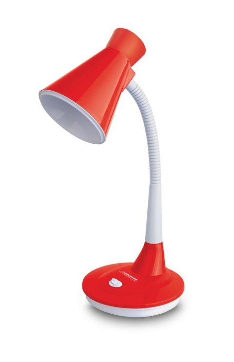 Lampka biurkowa Esperanza E27 DIADEM ELD115R czerwona ESPERANZA Lampka biurkowa Esperanza E27 DIADEM ELD115R czerwona ESPERANZA