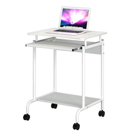 Biurko komputerowe Techly mobilne 600x450 z szufladą białe Techly Biurko komputerowe Techly mobilne 600x450 z szufladą białe Techly