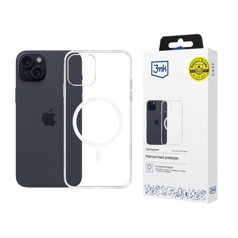 Etui na telefon 3mk do Apple iPhone 15 z Mag Safe - przezroczyste Clear MagCase 3mk Protection Etui na telefon 3mk do Apple iPhone 15 z Mag Safe - przezroczyste Clear MagCase 3mk Protection