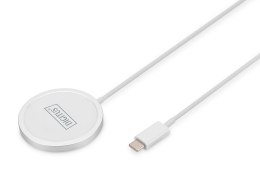 Ładowarka bezprzewodowa DIGITUS indukcyjna 15W MagSafe 1m USB-C biała Digitus