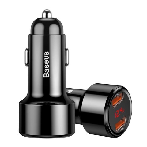 Ładowarka samochodowa Baseus Magic BS-C20A CCMLC20A-01 45W z dwoma gniazdami USB Quick Charge 3.0 Baseus Ładowarka samochodowa Baseus Magic BS-C20A CCMLC20A-01 45W z dwoma gniazdami USB Quick Charge 3.0 Baseus