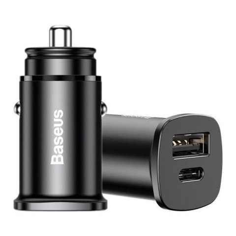 Ładowarka samochodowa Baseus PPS BS-C15C CCALL-AS01 30W z gniazdem USB QC4.0+ oraz USB-C PD 3.0 Baseus