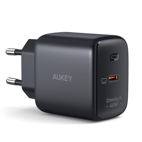 Ładowarka sieciowa Aukey PA-B2T GaN, USB-C, PD 45W Aukey Ładowarka sieciowa Aukey PA-B2T GaN, USB-C, PD 45W Aukey