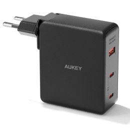 Ładowarka sieciowa Aukey PA-B7O GaN, 2x USB-C, USB-A, QC, PD 140W Aukey