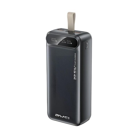 Powerbank Awei PA-12 30000mAh 22,5W 2xUSB-A 1xUSB-C 1xmicroUSB czarny AWEI Powerbank Awei PA-12 30000mAh 22,5W 2xUSB-A 1xUSB-C 1xmicroUSB czarny AWEI