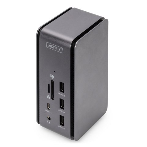 Stacja dokująca DIGITUS USB 4.0 Typ C 14-portów 8K 30Hz HDMI, DP 1.4, PD 3.0, SD microSD, RJ45 Digitus Stacja dokująca DIGITUS USB 4.0 Typ C 14-portów 8K 30Hz HDMI, DP 1.4, PD 3.0, SD microSD, RJ45 Digitus