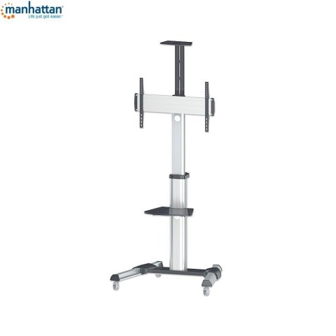 Stojak mobilny LCD/LED Manhattan 37"-70", 50kg, regulowany z półką Manhattan Stojak mobilny LCD/LED Manhattan 37"-70", 50kg, regulowany z półką Manhattan
