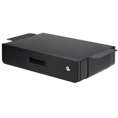 Szuflada ergonomiczna podbiurkowa na kluczyk Maclean organizer czarna max 5kg MC-461 Maclean