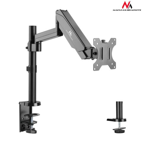 Uchwyt do monitora Maclean MC-775 17-32" 8kg czarny ze sprężyną gazową podwójne ramię Maclean Uchwyt do monitora Maclean MC-775 17-32" 8kg czarny ze sprężyną gazową podwójne ramię Maclean