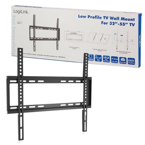 Uchwyt ścienny LogiLink do telewizora LCD/LED VESA 400x400, 32-55" LogiLink Uchwyt ścienny LogiLink do telewizora LCD/LED VESA 400x400, 32-55" LogiLink