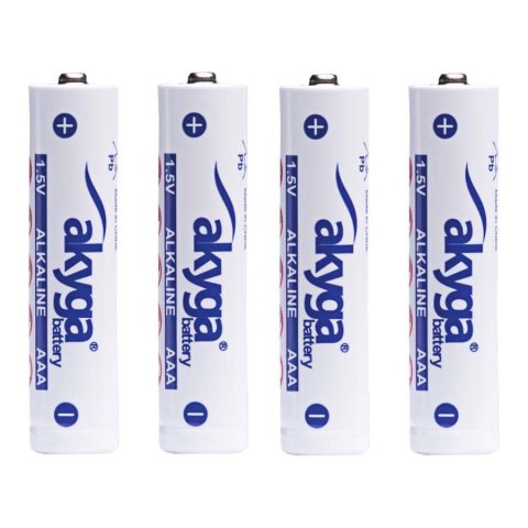 Bateria alkaliczna Akyga AKY2057 AAA LR03 Zn-MnO2, 1.5V/1300mAh 4szt/folia AKYGA