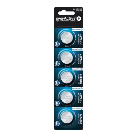 Bateria litowa mini everActive CR2477 - blister 5 sztuk Everactive