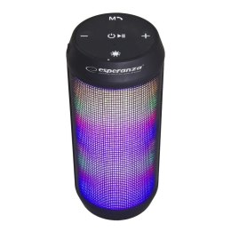 Głośnik Bluetooth Esperanza Fado EP133K FM LED czarny ESPERANZA