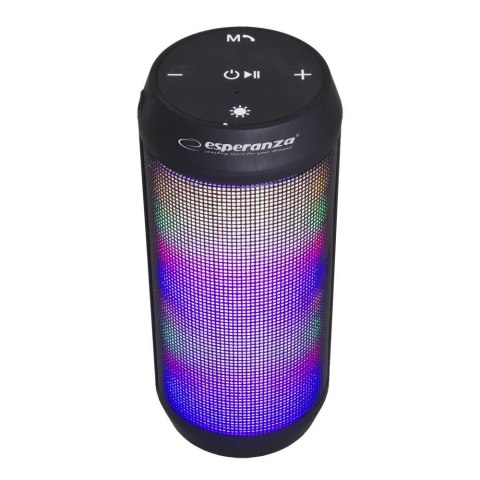Głośnik Bluetooth Esperanza Fado EP133K FM LED czarny ESPERANZA