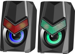 Głośniki Defender SOLAR 1 2.0 6W USB podświetlenie LED Defender