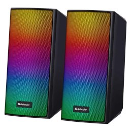 Głośniki Defender SPITFIRE 2.0 6W Bluetooth USB podświetlenie RGB MP3 Defender