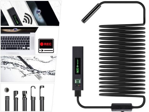 Kamera endoskopowa Tracer HardWire 5m 8mm LED WiFi Tracer Kamera endoskopowa Tracer HardWire 5m 8mm LED WiFi Tracer