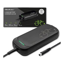 Ładowarka Qoltec do roweru skutera elektrycznego XIAOMI 36V | 42V | 2A | 8.0*8.0mm+pin | wodoodporna + kabel Qoltec