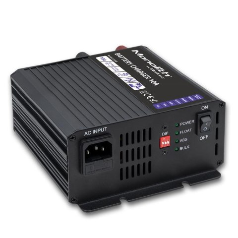 Ładowarka inteligentna Qoltec Monolith do akumulatorów LiFePO4 AGM GEL SLA | 10A | 12V Qoltec