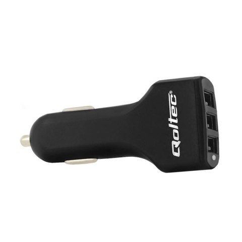 Ładowarka samochodowa Qoltec 24W 5V 4,8A 3xUSB Qoltec Ładowarka samochodowa Qoltec 24W 5V 4,8A 3xUSB Qoltec