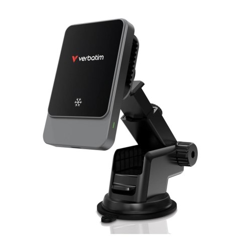 Ładowarka samochodowa magnetyczna bezprzewodowa Charge 'n' Drive Verbatim 15W/7,5W Qi RGB Verbatim Ładowarka samochodowa magnetyczna bezprzewodowa Charge 'n' Drive Verbatim 15W/7,5W Qi RGB Verbatim