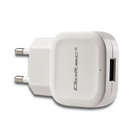 Ładowarka sieciowa Qoltec 12W 5V 2.4A USB | Biały Qoltec