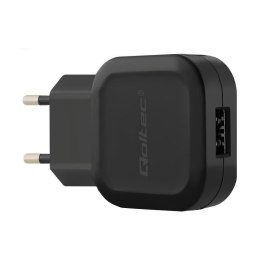 Ładowarka sieciowa Qoltec 12W 5V 2,4A USB+kabel USB typC Qoltec