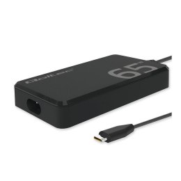 Ładowarka sieciowa Qoltec 65W GaN Super Fast SLIM | PD | 5-20V | 3.25A | USB-C 3.1 | Laptop | MacBook | Smartfon | +kabel Qoltec
