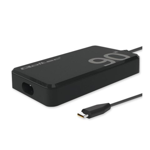 Ładowarka sieciowa Qoltec 90W GaN Super Fast SLIM | PD | 5-20V | 4.5A | USB-C 3.1 | Laptop | MacBook | Smartfon | +kabel Qoltec