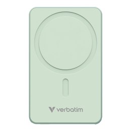 Powerbank Verbatim Charge 'n' Go Essentials Magnetic Wireless 10000mAh USB-C PD 3.0 Green Verbatim