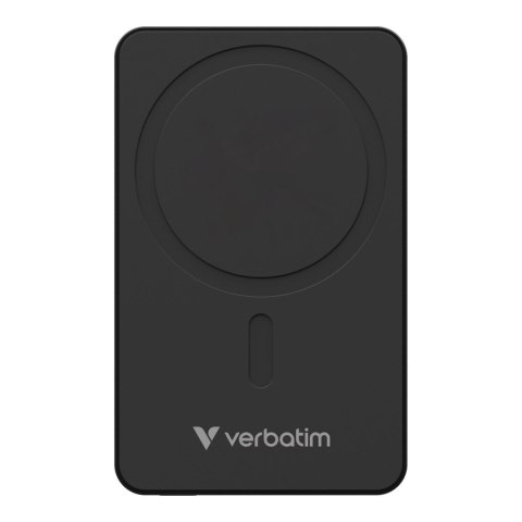 Powerbank Verbatim Charge 'n' Go Essentials Magnetic Wireless 5000mAh USB-C PD 3.0 Black Verbatim Powerbank Verbatim Charge 'n' Go Essentials Magnetic Wireless 5000mAh USB-C PD 3.0 Black Verbatim