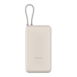 Powerbank Xiaomi 33W 20000mAh 2xUSB-C 1xUSB-A wbudowany kabel Tan XIAOMI