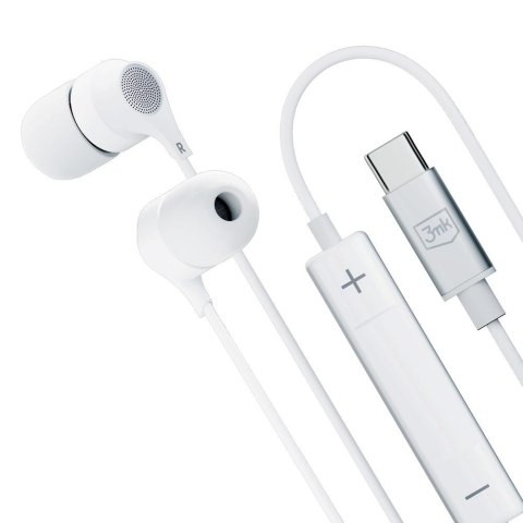 Słuchawki z mikrofonem 3mk Wired Earphones USB-C 3mk Protection Słuchawki z mikrofonem 3mk Wired Earphones USB-C 3mk Protection