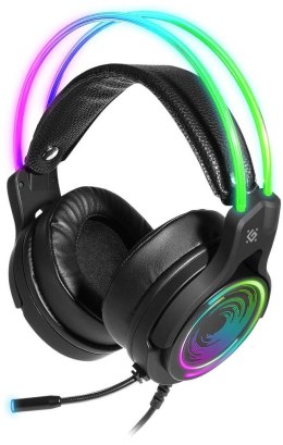 Słuchawki z mikrofonem Defender COSMO PRO 7.1 VIRTUAL SOUND podświetlane Gaming USB RGB + GRA Defender