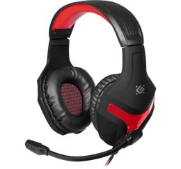 Słuchawki z mikrofonem Defender SCRAPPER 500 Gaming czerwono-czarne + adapter 4 pin + GRA Defender