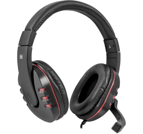 Słuchawki z mikrofonem Defender WARHEAD G-160 Gaming czarno-czerwone + GRA Defender Słuchawki z mikrofonem Defender WARHEAD G-160 Gaming czarno-czerwone + GRA Defender