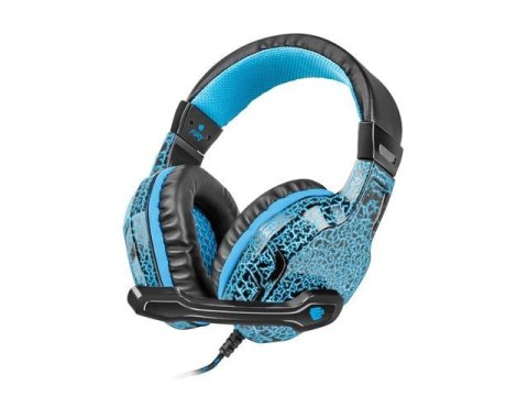 Słuchawki z mikrofonem Fury Hellcat LED Gaming czarno-niebieskie Fury Słuchawki z mikrofonem Fury Hellcat LED Gaming czarno-niebieskie Fury