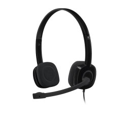 Słuchawki z mikrofonem Logitech H151 czarne Logitech