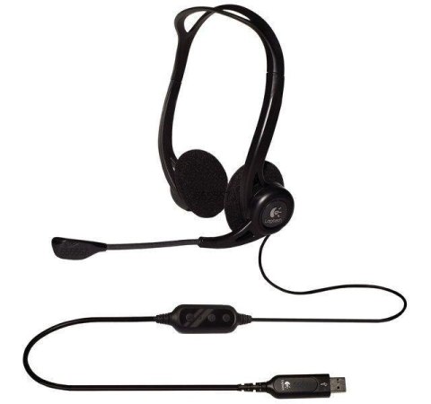 Słuchawki z mikrofonem Logitech OEM PC 960 czarne Logitech Słuchawki z mikrofonem Logitech OEM PC 960 czarne Logitech