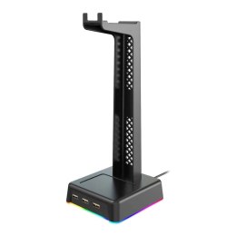 Stojak na słuchawki Vakoss ST-1545 RGB 3x USB HUB Vakoss