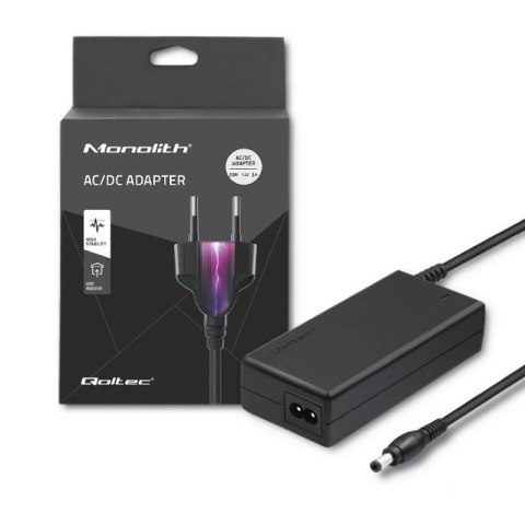 Zasilacz sieciowy Qoltec desktopowy 36W | 12V | 3A | 5.5*2.1 + kabel zasilający Qoltec Zasilacz sieciowy Qoltec desktopowy 36W | 12V | 3A | 5.5*2.1 + kabel zasilający Qoltec