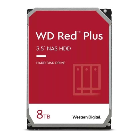 Dysk WD Red™ Plus WD80EFPX 8TB 3,5" 5640 256MB SATA III Western Digital Dysk WD Red™ Plus WD80EFPX 8TB 3,5" 5640 256MB SATA III Western Digital