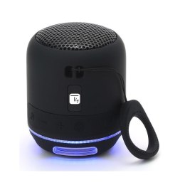 Głośnik Techly Bluetooth 5W TWS LED/MP3/MicroSD Czarny Techly