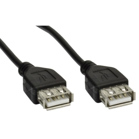 Kabel USB 2.0 Akyga AK-USB-06 USB A(F) - A(F) 1,8m czarny AKYGA Kabel USB 2.0 Akyga AK-USB-06 USB A(F) - A(F) 1,8m czarny AKYGA