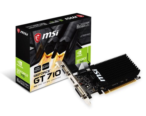 Karta VGA MSI GT 710 2GD3H LP 2GB DDR3 64bit VGA+DVI+HDMI PCIe2.0 LP MSI Karta VGA MSI GT 710 2GD3H LP 2GB DDR3 64bit VGA+DVI+HDMI PCIe2.0 LP MSI