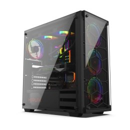 Obudowa KRUX Leda ATX z oknem, bez zasilacza COOLING.PL