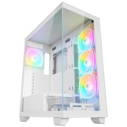Obudowa Rampage Hydra V1 4x wentylator USB-C/USB-A + hub, biała Rampage