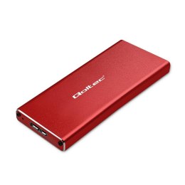 Obudowa/kieszeń Qoltec na dysk M.2 SSD | SATA | NGFF | USB 3.0 | Super speed 5Gb/s | 2TB | Czerwony Qoltec