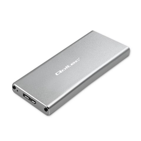 Obudowa/kieszeń Qoltec na dysk M.2 SSD | SATA | NGFF | USB 3.0 | Super speed 5Gb/s | 2TB | Srebrny Qoltec Obudowa/kieszeń Qoltec na dysk M.2 SSD | SATA | NGFF | USB 3.0 | Super speed 5Gb/s | 2TB | Srebrny Qoltec